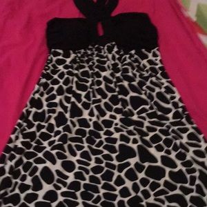 Black and white dress